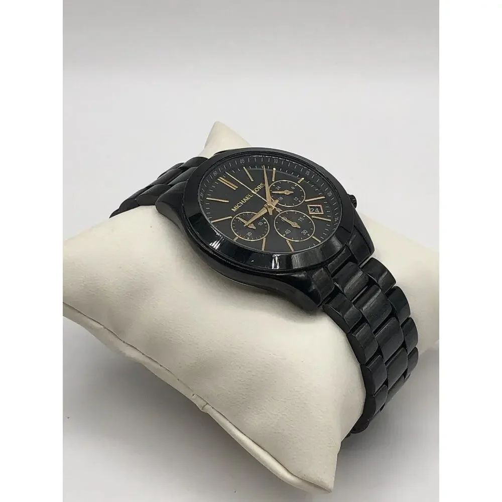 Michael Kors MK6253 Men's Stainless-Steel Coronagraph Watch 42mm New Battery